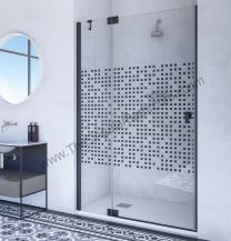 Mampara de ducha frontal DOCCIA KABUL serie Black