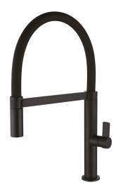 Grifo de cocina flexible LAOS negro mate