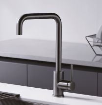 Grifo de cocina monomando LOIRA Gun metal