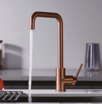 Grifo de cocina monomando LOIRA Oro rosa cepillado