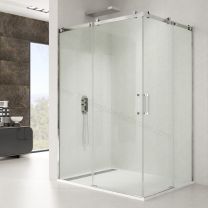Mampara acero inox GME ROTARY angular corredera