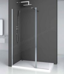 Mampara DECORBAN CALANDA fija con puerta abatible a 180º