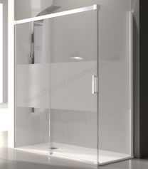 Mampara de ducha KASSANDRA GLASÉ 1 fijo + 1 corredera y opción a lateral fijo
