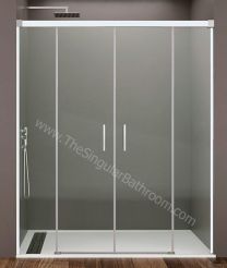 Mampara GME frontal 2 fijos + 2 puertas correderas