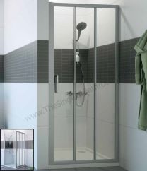 Mampara HÜPPE CLASSICS frontal 2 puertas correderas y 1 fijo