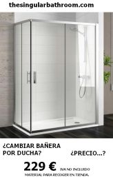 Material para cambiar bañera por ducha