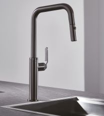 Grifo de cocina extraíble NIZA gun metal