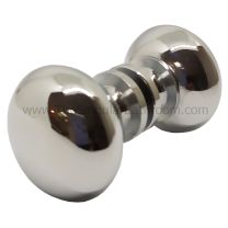 Pomo para puerta de mampara blanco 