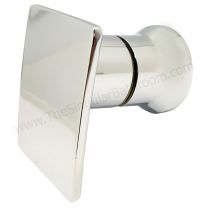 Pomo para puerta de mampara blanco 