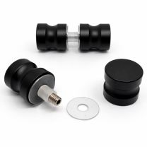 Pomo acero inox negro