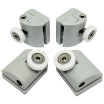 Soporte con rodamiento para mampara de ducha semicircular