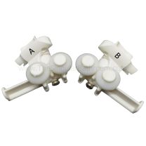 Pièce de douche avec double roue