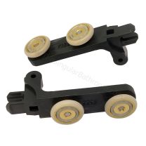 Recambio pieza doble rueda 18mm para puerta de ducha plegable