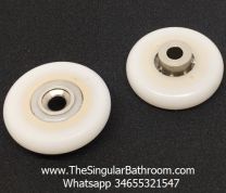 Roues de douche pour porte de cabine