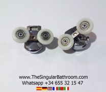 Recambio soporte con doble rodamiento para mampara de ducha Luxban, Juliatti