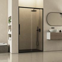 Mampara frontal PROFILTEK SALMA 1 fijo + puerta corredera