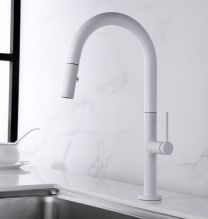 Grifo de cocina extraíble SAMOA blanco mate