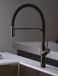 Grifo de cocina flexible SENA Gun metal
