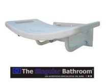 Silla de ducha a pared abatible en Acero Inox. Pintado.