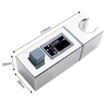 Soporte de ducha para barra de 30x15 mm