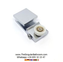 Support avec poulie de 23 mm pour cabine de douche