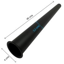 Tubo negro desague de 32, Especial largo de 400