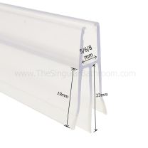 Vierteaguas inferior para puerta de mampara y baño con vidrio de 5, 6 y 8 mm