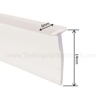 Junta sellado mampara ducha para rail o riel de aluminio.