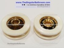 Roues poulie de douche rainure en V pour coulissante en verre