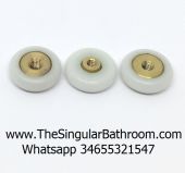 paroi de douche roulette Roulement Blanc (6 UNITES).