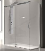 Mampara de ducha KASSANDRA GLASÉ Plata 1 fijo + 1 corredera y opción a lateral fijo