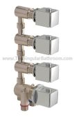 Selector grifo hidromasaje, hidronia, baños10, sanycess, bañacrill,  con llave de paso 3 vías